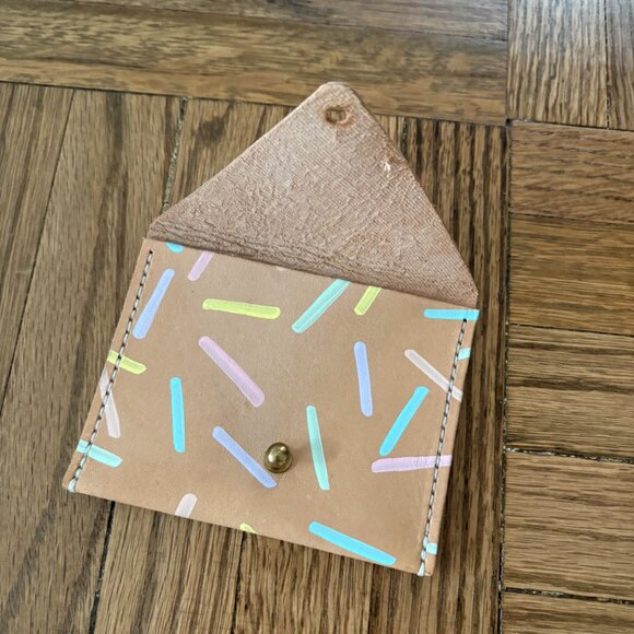 Lisa Chow Leather Card Case - Sprinkles - Picture 2 of 2
